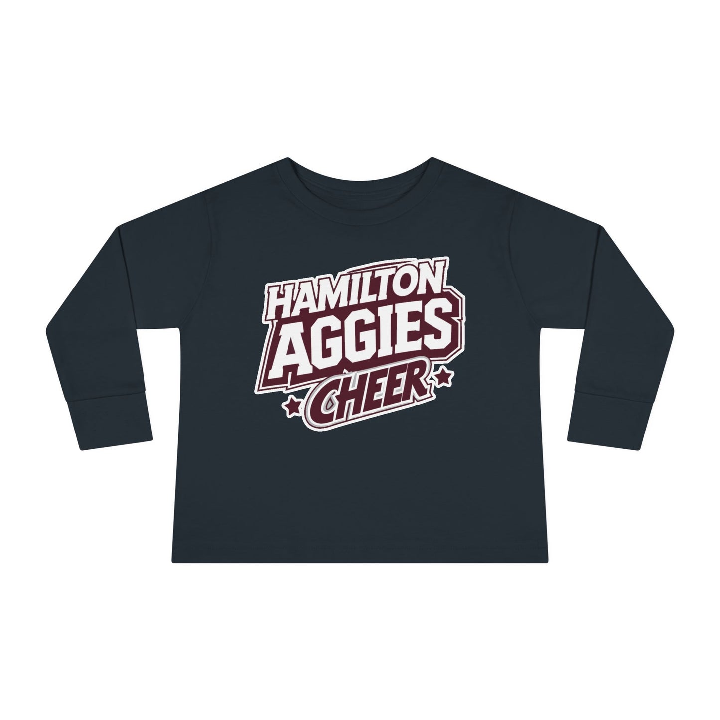 Toddler Long Sleeve Tee \ Hamilton Aggies Cheer \ HAC1