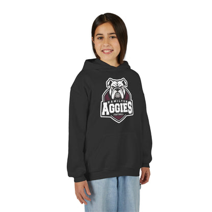 Youth Hoodie Sweatshirt \ Hamilton Aggies Football \ HAF2