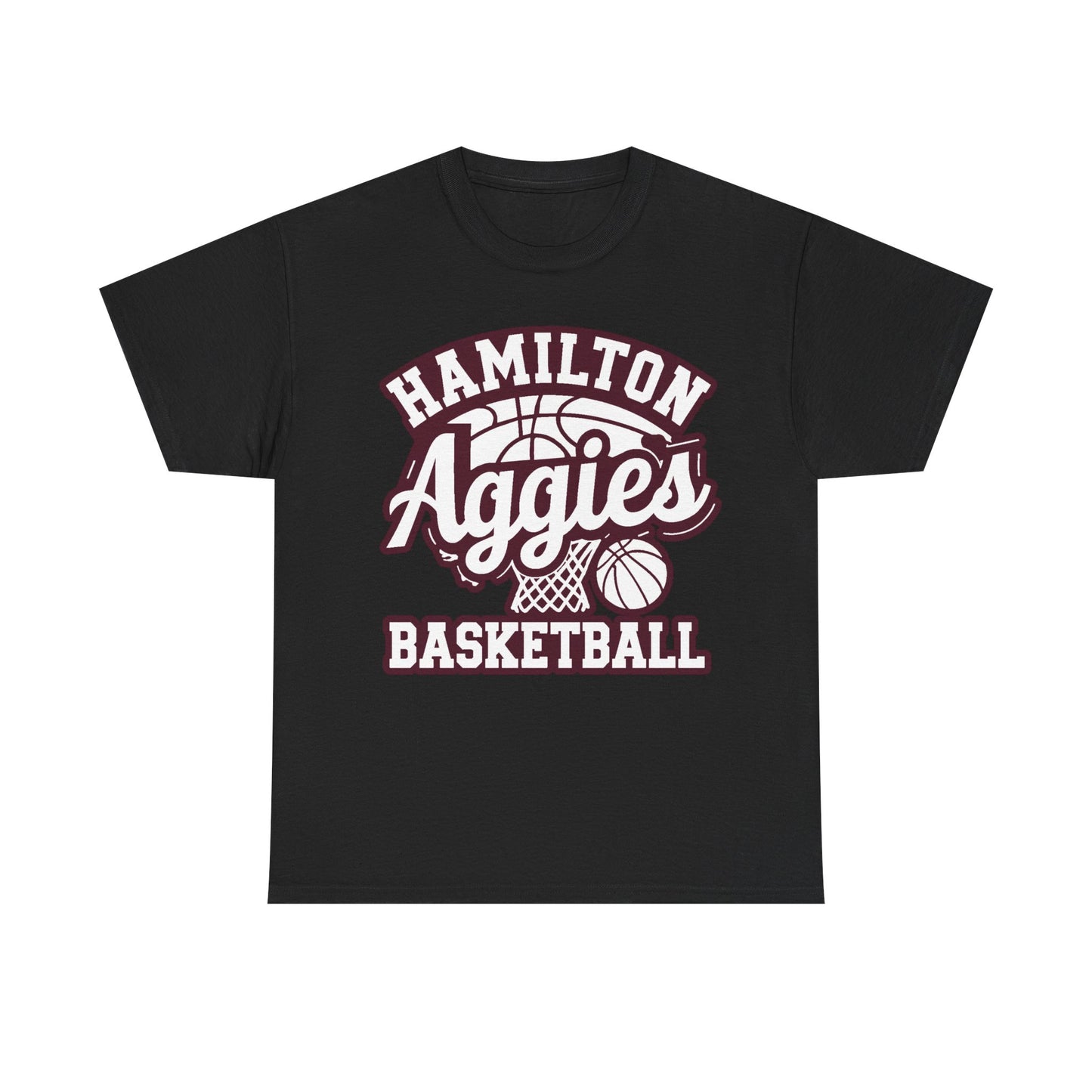 Adult Tee \ Hamilton Aggies Basketball \ HABKG1