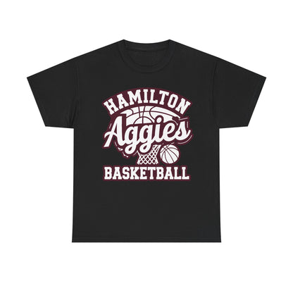 Adult Tee \ Hamilton Aggies Basketball \ HABKG1