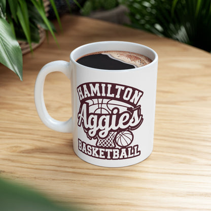 Coffee Mug \ Hamilton Aggies Basketball \ HABKG1