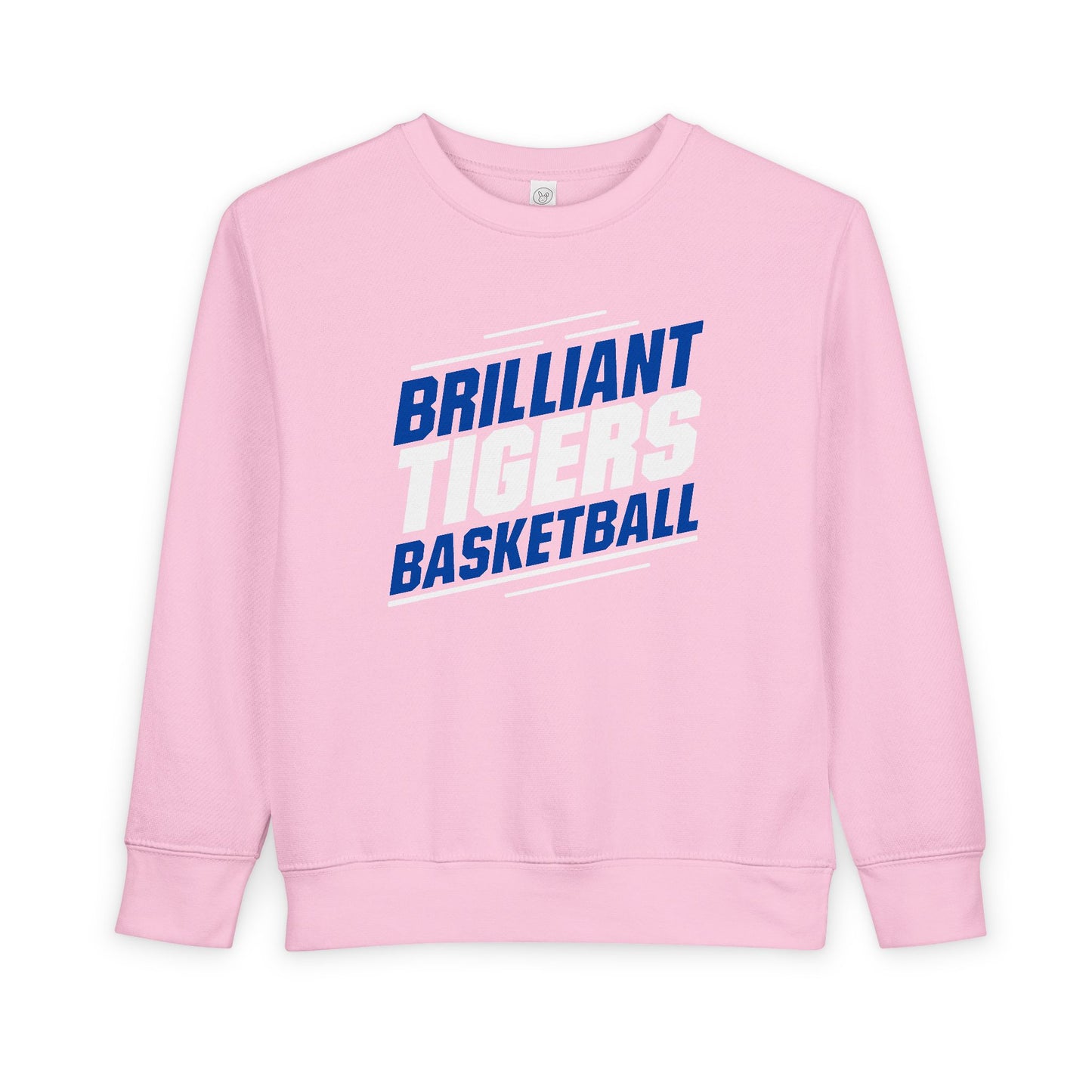 Toddler Crewneck Sweatshirt \ Brilliant Tigers Basketball \ BTBK2