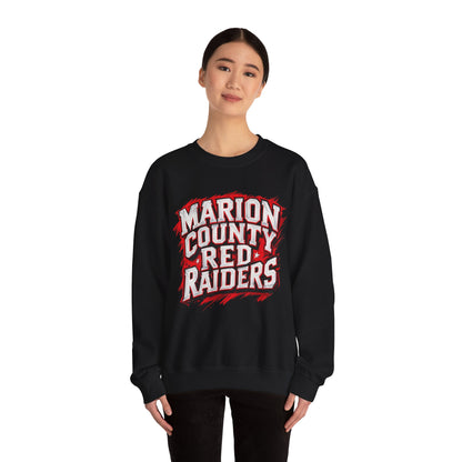 Adult Crewneck Sweatshirt \ Marion County Red Raiders \ MC1
