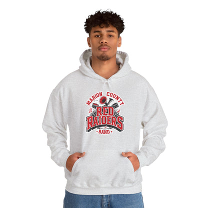 Adult Hoodie Sweatshirt \ Marion County Red Raiders Band \ MCB2