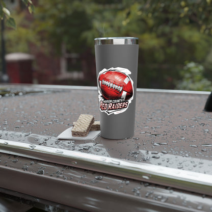 22oz Copper Insulated Tumbler \ Marion County Red Raiders Football \ MCF1