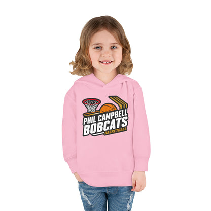 Toddler Hoodie Sweatshirt \ Phil Campbell Bobcats Basketball \ PCBBK1