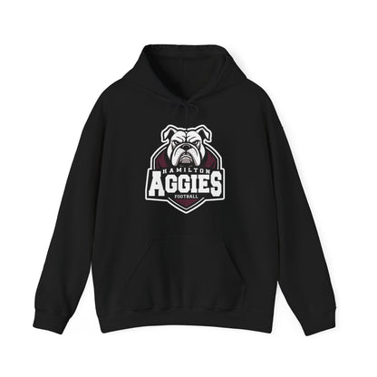 Adult Hoodie Sweatshirt \ Hamilton Aggies Football \ HAF2