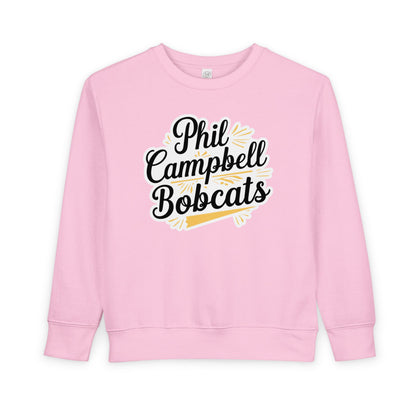 Toddler Crewneck Sweatshirt \ Phil Campbell Bobcats \ PCBG2