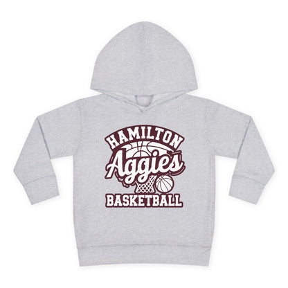 Toddler Hoodie Sweatshirt \ Hamilton Aggies Basketball \ HABBG1