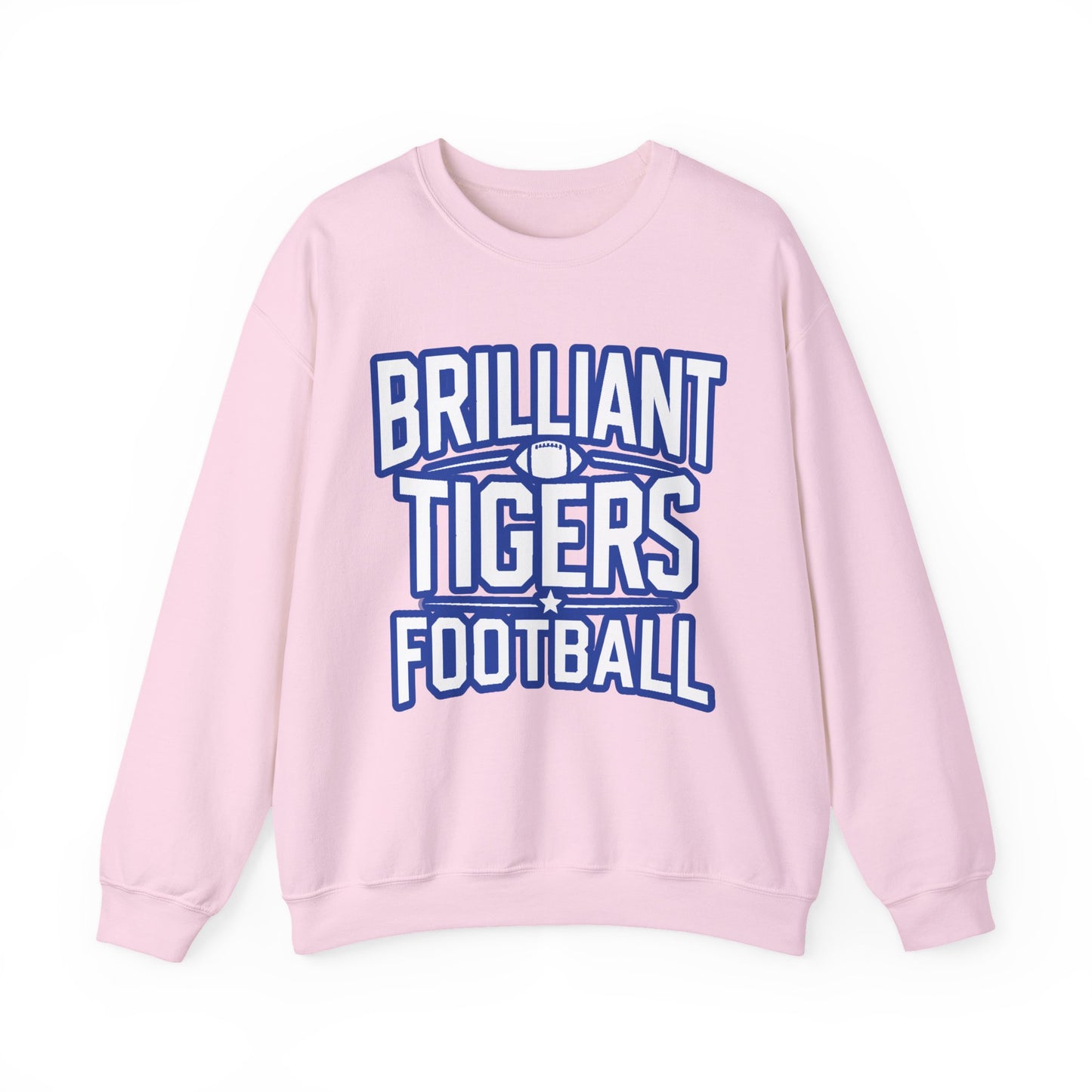 Adult Crewneck Sweatshirt \ Brilliant Tigers Football \ BTF1