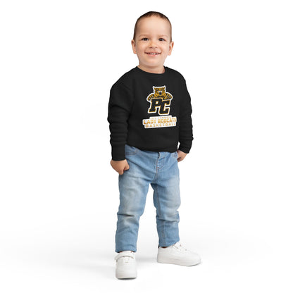 Toddler Crewneck Sweatshirt \ Phil Campbell Bobcats Basketball \ PCBBKG1