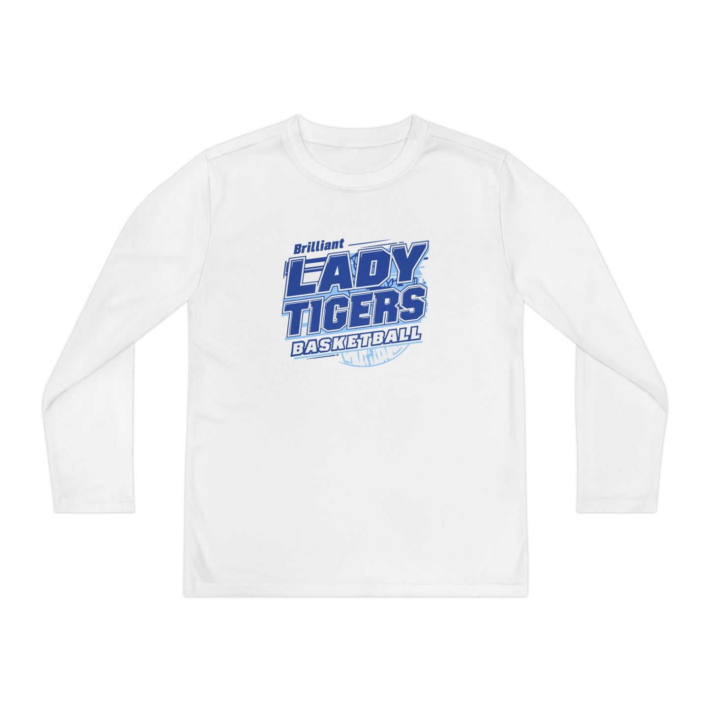 Youth Long Sleeve Tee \ Brilliant Tigers Basketball \ BTBKG2