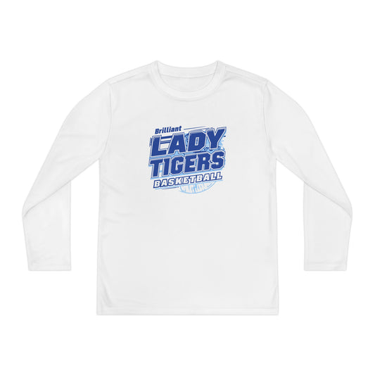 Youth Long Sleeve Tee \ Brilliant Tigers Basketball \ BTBKG2