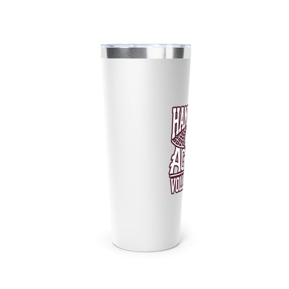 22oz Copper Insulated Tumbler \ Hamilton Aggies Volleyball \ HAV2