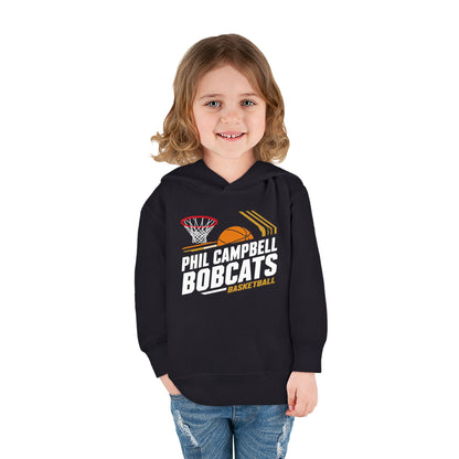 Toddler Hoodie Sweatshirt \ Phil Campbell Bobcats Basketball \ PCBBK1