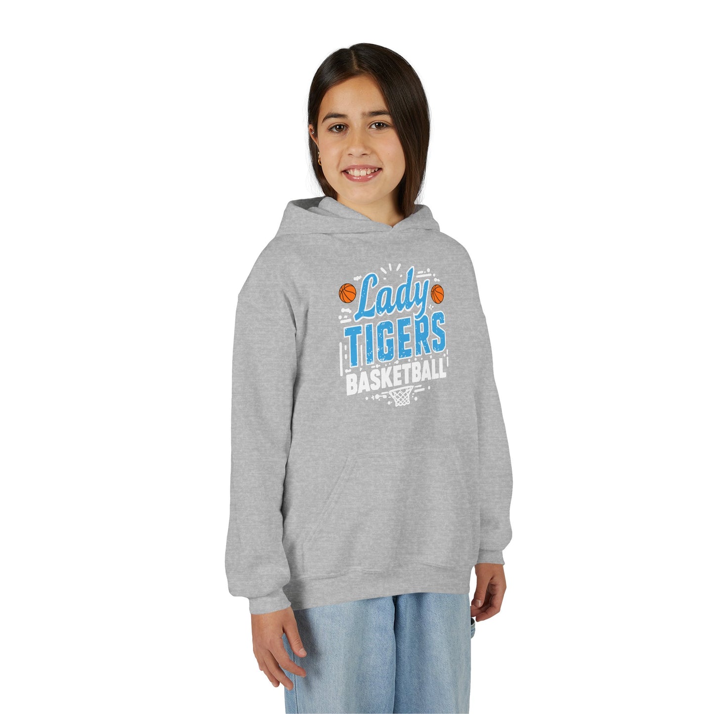 Youth Hoodie Sweatshirt \ Brilliant Tigers Basketball \ BTBKG1