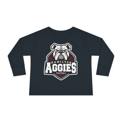 Toddler Long Sleeve Tee \ Hamilton Aggies Football \ HAF2
