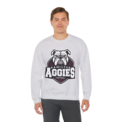 Adult Crewneck Sweatshirt \ Hamilton Aggies Football \ HAF2