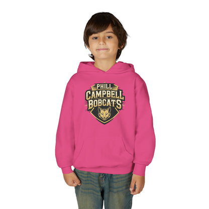 Youth Hoodie Sweatshirt \ Phill Campbell Bobcats \ PCB1