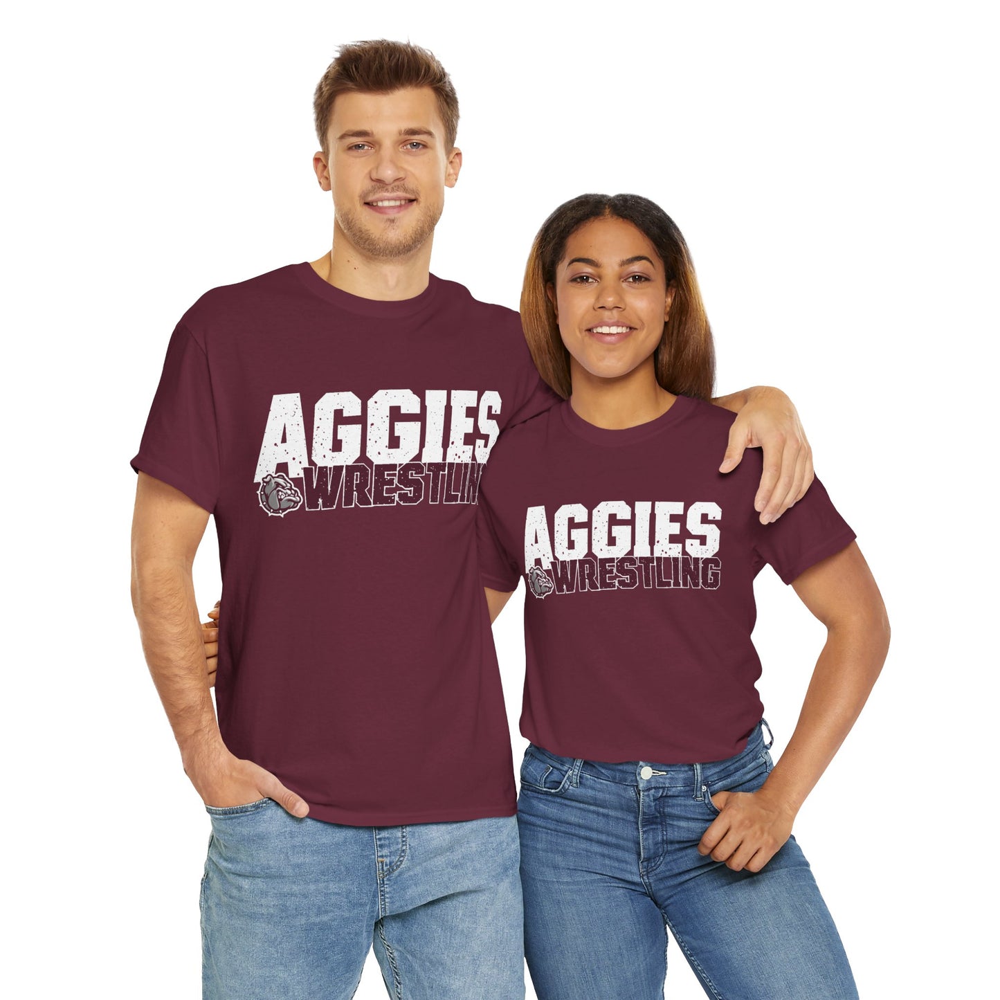 Adult Tee \ Hamilton Aggies Wrestling \ HAW3