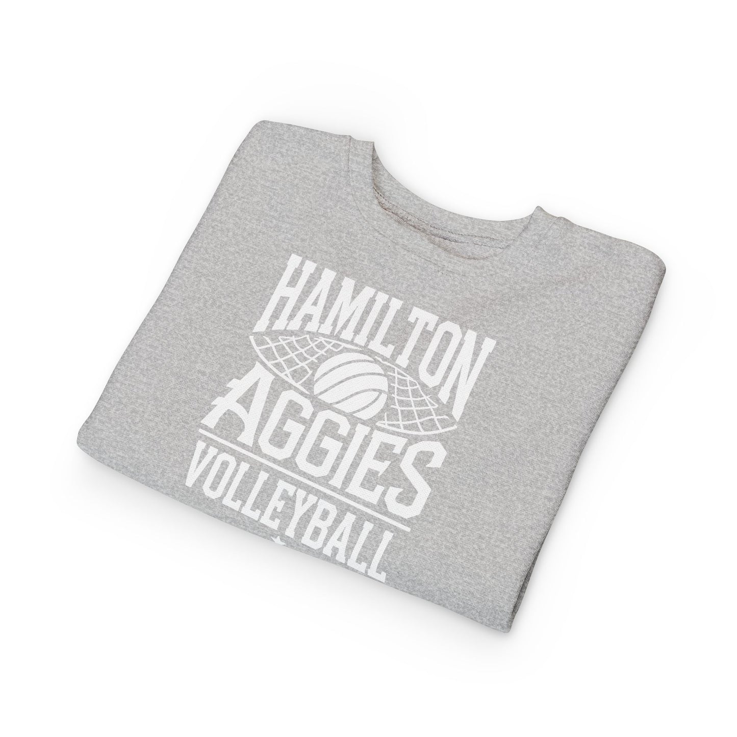 Toddler Crewneck Sweatshirt \ Hamilton Aggies Volleyball \ HAV2