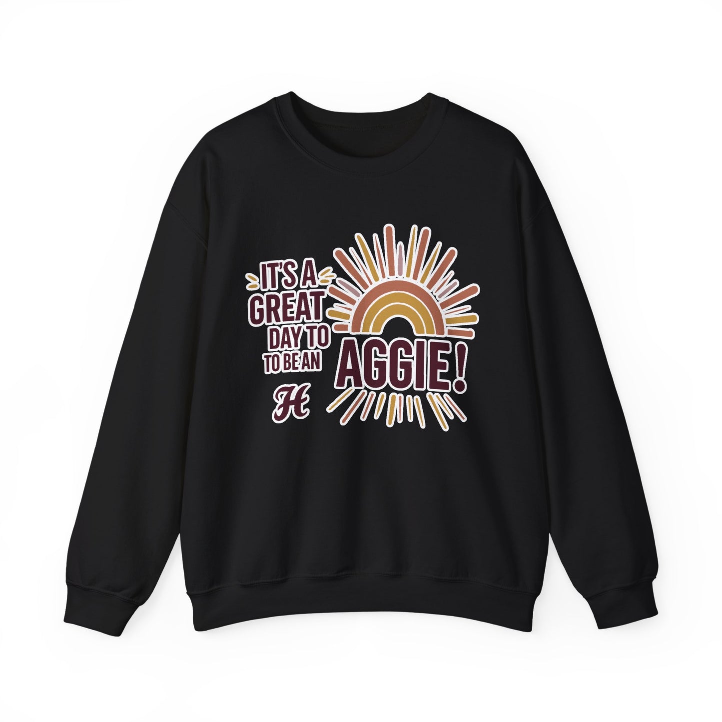 Adult Crewneck Sweatshirt \ It's a Great Day to be an Aggie! \ GDA1