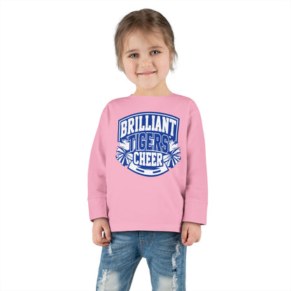 Toddler Long Sleeve Tee \ Brilliant Tigers Cheer \ BTC1