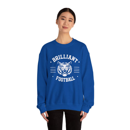 Adult Crewneck Sweatshirt \ Brilliant Tigers Football \ BTF2