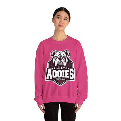 Adult Crewneck Sweatshirt \ Hamilton Aggies Football \ HAF2