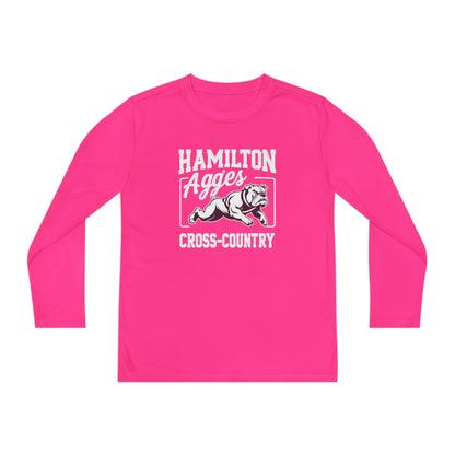 Youth Long Sleeve Tee \ Hamilton Aggies Cross-Country \ HCC2