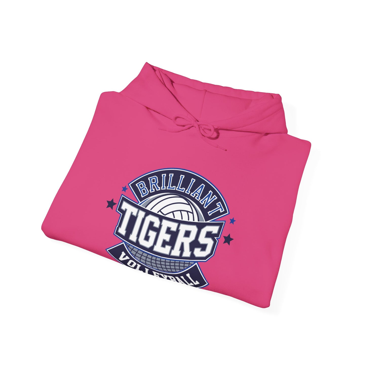 Adult Hoodie Sweatshirt \ Brilliant Tigers Volleyball \ BTV1