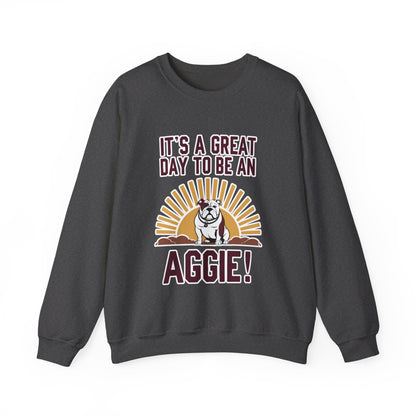 Adult Crewneck Sweatshirt \ It's a Great Day to be a Aggie! \ GDA4