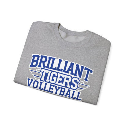 Adult Crewneck Sweatshirt \ Brilliant Tigers Volleyball \ BTV2