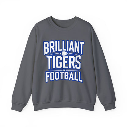 Adult Crewneck Sweatshirt \ Brilliant Tigers Football \ BTF1
