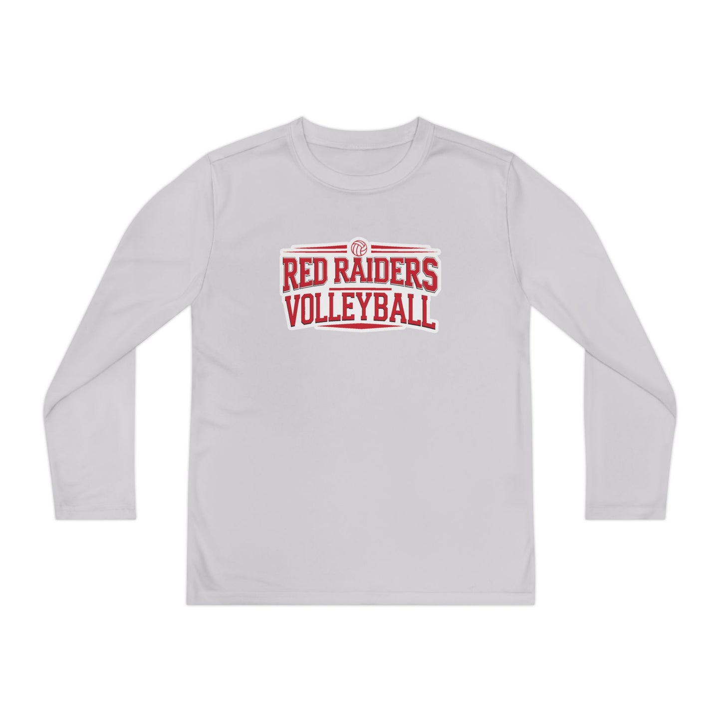 Youth Long Sleeve Tee \ Marion County Red Raiders Volleyball \ MCV2