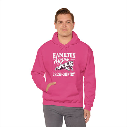 Adult Hoodie Sweatshirt \ Hamilton Aggies Cross-Country \ HCC2