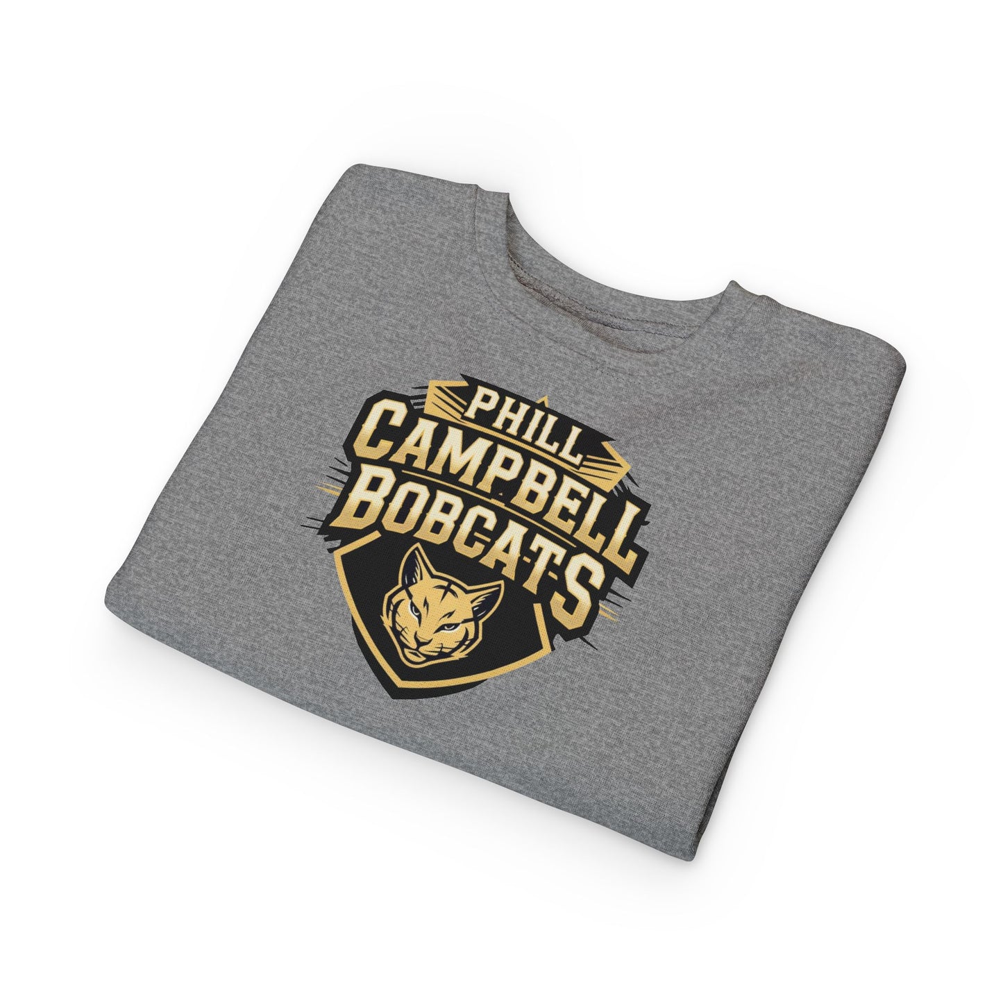 Toddler Crewneck Sweatshirt \ Phill Campbell Bobcats \ PCB1