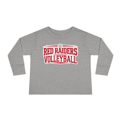 Toddler Long Sleeve Tee \ Marion County Red Raiders Volleyball \ MCV2