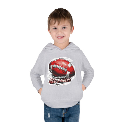 Toddler  Hoodie Sweatshirt \ Marion County Red Raiders Football \ MCF1