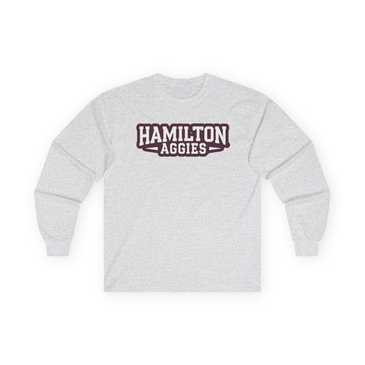 Adult Long Sleeve Tee \ Hamilton Aggies \ HA3