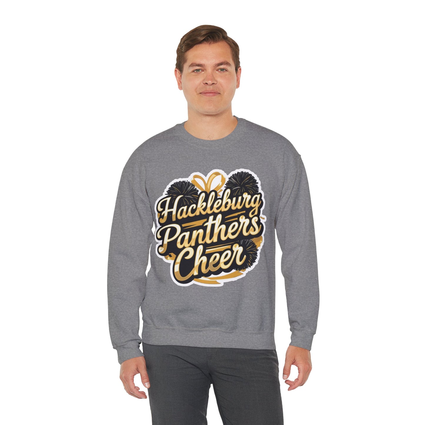 Adult Crewneck Sweatshirt \ Hackleburg Panthers Cheer \ HPC2