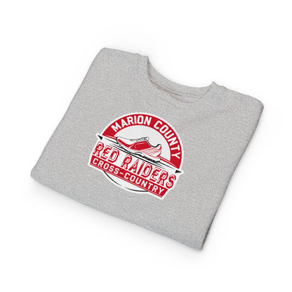 Toddler Crewneck Sweatshirt \ Marion County Red Raiders Cross-Country \ MCCC1