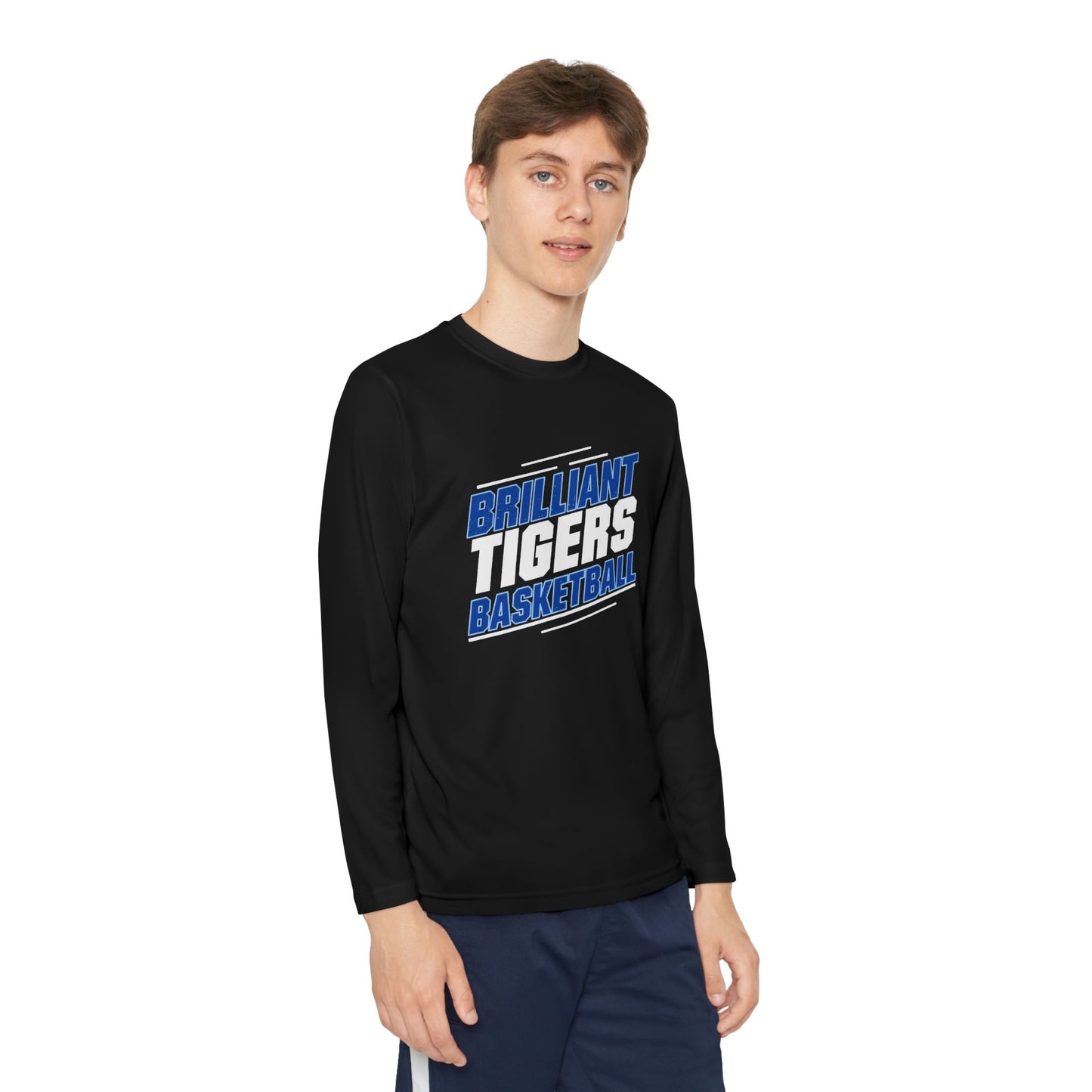 Youth Long Sleeve Tee \ Brilliant Tigers Basketball \ BTBK2