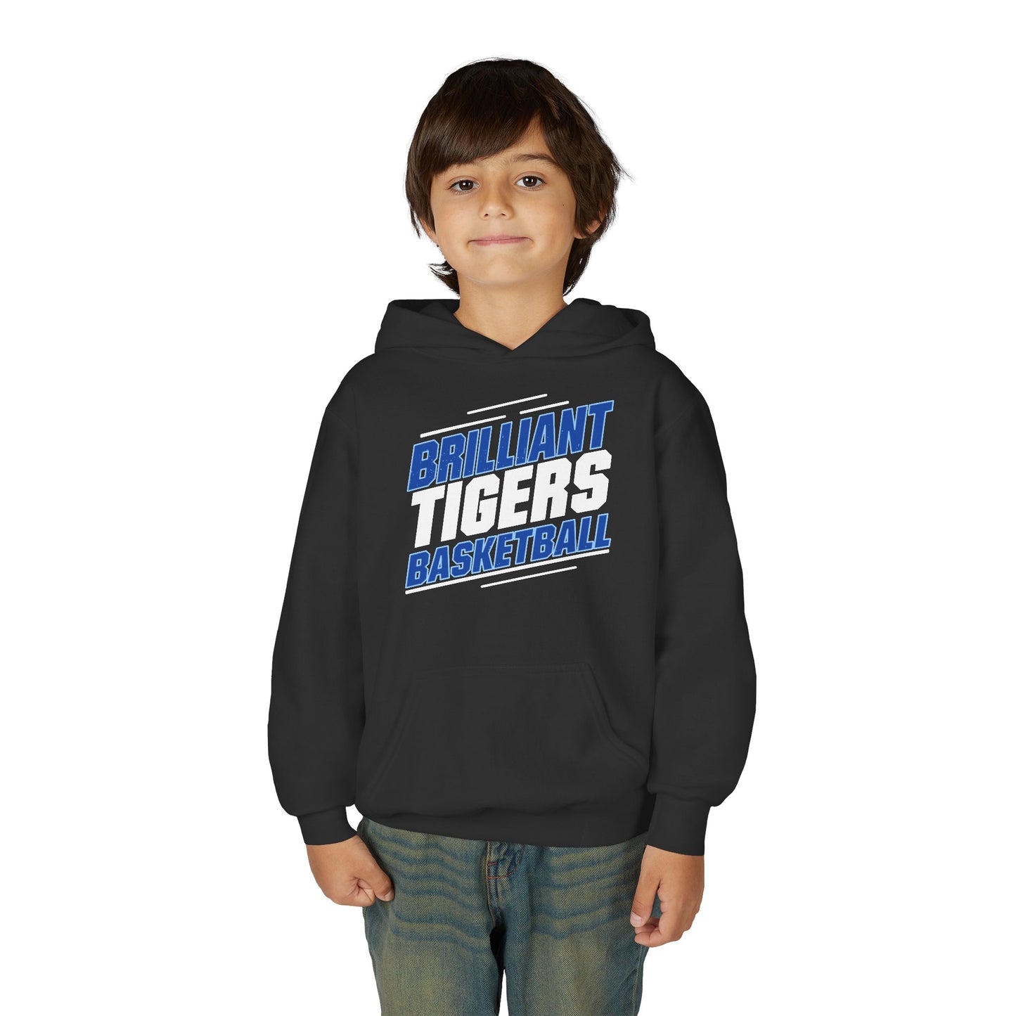 Youth Hoodie Sweatshirt \ Brilliant Tigers Basketball \ BTBK2