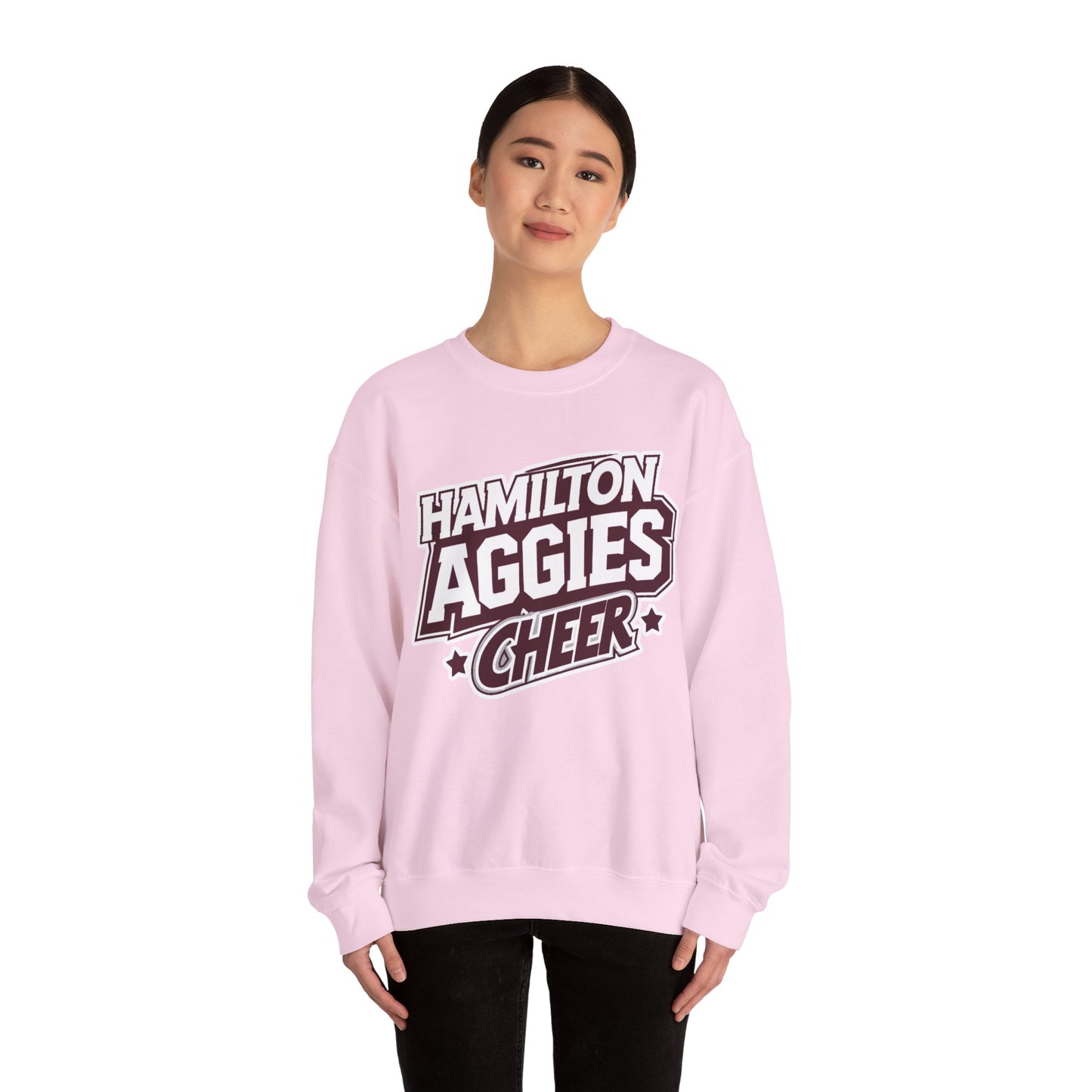 Adult Crewneck Sweatshirt \ Hamilton Aggies Cheer \ HAC1