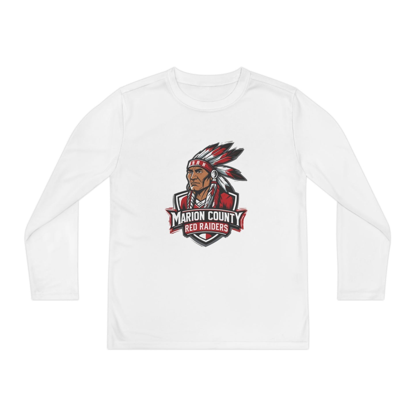 Youth Long Sleeve Tee \ Marion County Red Raiders \ MC2