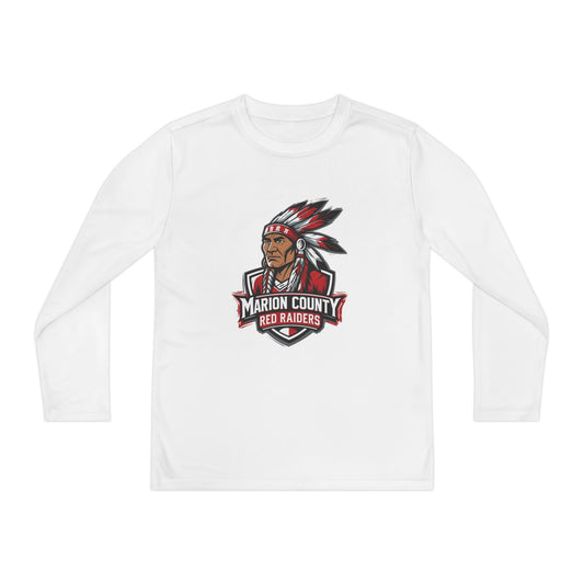 Youth Long Sleeve Tee \ Marion County Red Raiders \ MC2