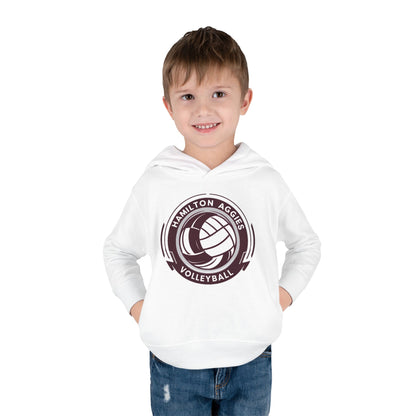 Toddler Hoodie Sweatshirt \ Hamilton Aggies Volleyball \ HAV1