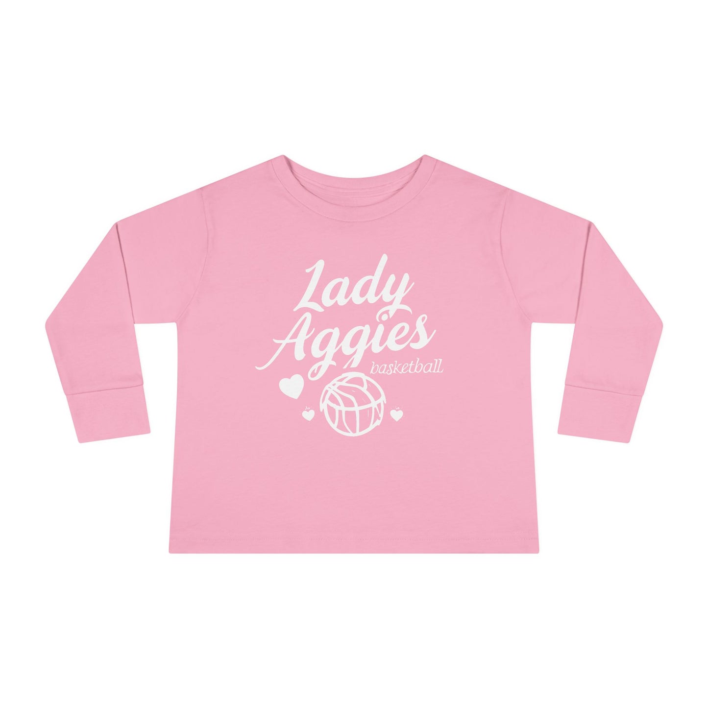 Toddler Long Sleeve Tee \ Hamilton Aggies Basketball \ HABBG2