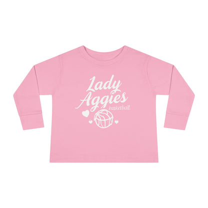 Toddler Long Sleeve Tee \ Hamilton Aggies Basketball \ HABBG2